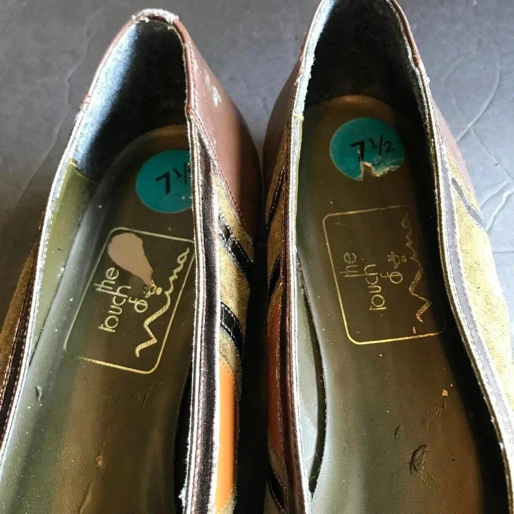 Beautiful Genuine Leather Upper Flats/Shoes Size 7.5M - Picture 6 of 6